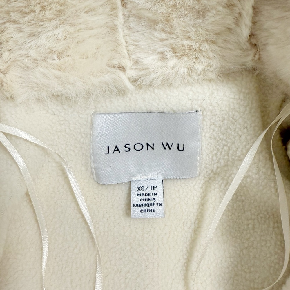 NWOT Jason Wu Faux Fur Cream Jacket, XS - Picture 4 of 4